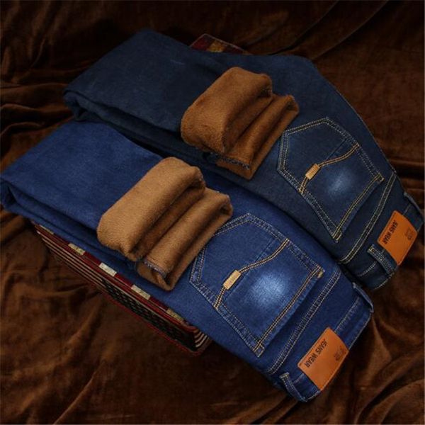 2018 autumn and winter fashion new men's casual boutique thick warm jeans men's slim wool velvet denim trousers cotton hip hop l, Blue
2018 autumn and winter fashion new men's casual boutique thick warm jeans men's slim wool velvet denim trousers cotton hip hop l, Blue