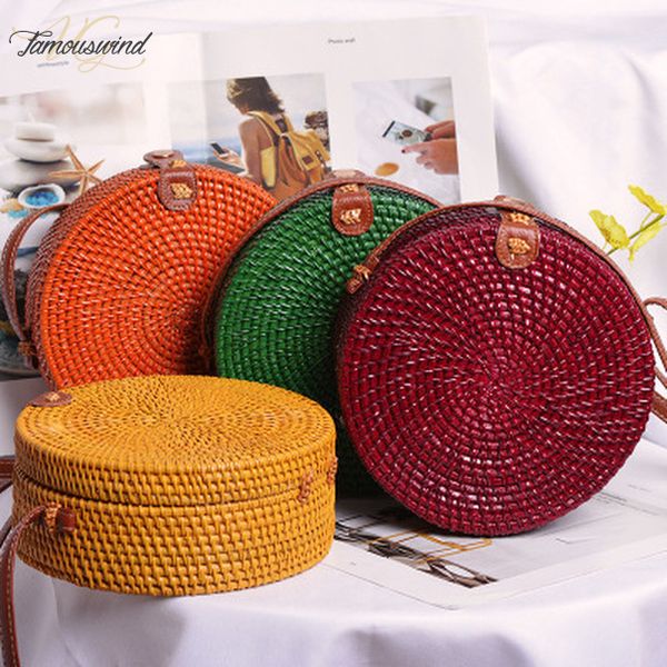 summer bali hand woven women rattan bag round shoulder crossbody bags beach straw bag bohemian knitting travel circular handbags
summer bali hand woven women rattan bag round shoulder crossbody bags beach straw bag bohemian knitting travel circular handbags