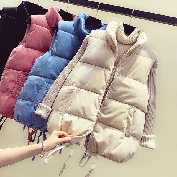 autumn winter velvet vest women sleeveless warm thick waistcoat female casual loose vest women outerwear colete feminino q1908, Black;white
autumn winter velvet vest women sleeveless warm thick waistcoat female casual loose vest women outerwear colete feminino q1908, Black;white