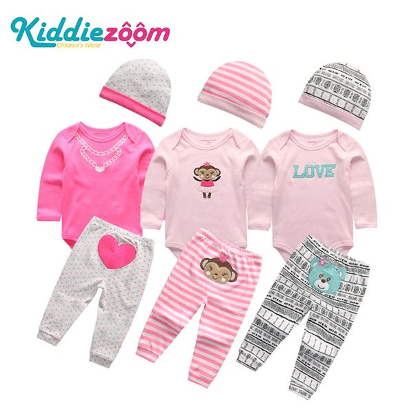 spring newborn clothes cotton long sleeve rompers+pant+hat 3/4pcs/set pink girls boys infant animals 0-12m baby jumpsuit+sock y200623, Blue
spring newborn clothes cotton long sleeve rompers+pant+hat 3/4pcs/set pink girls boys infant animals 0-12m baby jumpsuit+sock y200623, Blue