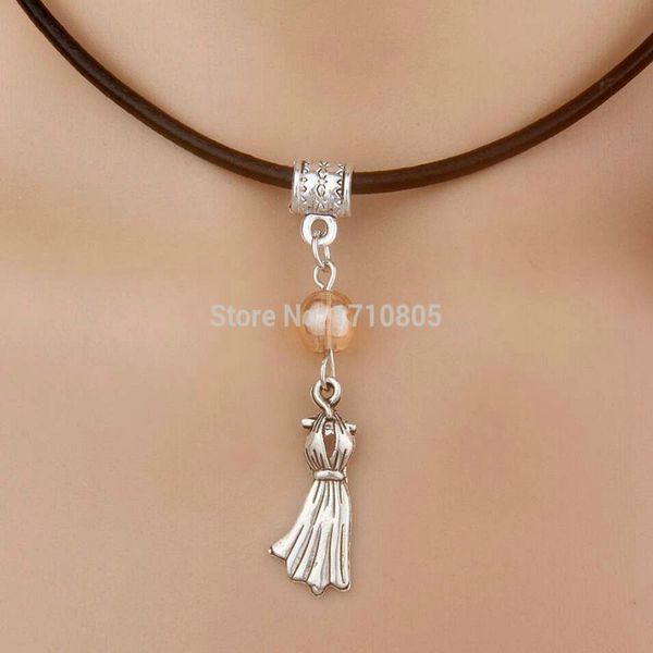горячие 10шт сплава древние серебро женщины платье multicolor бисер шарм подвеска кожа веревка ожерелье женщин ювелирные изделия день святог, Silver
горячие 10шт сплава древние серебро женщины платье multicolor бисер шарм подвеска кожа веревка ожерелье женщин ювелирные изделия день святог, Silver