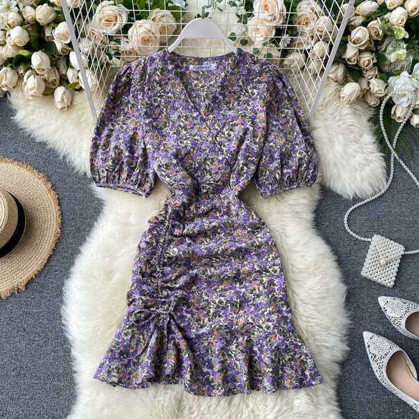 singrain 2020 summer floral dress women puff sleeves flower print sundress drawstring ruffles chiffon dress purple korean, Black;gray
singrain 2020 summer floral dress women puff sleeves flower print sundress drawstring ruffles chiffon dress purple korean, Black;gray
