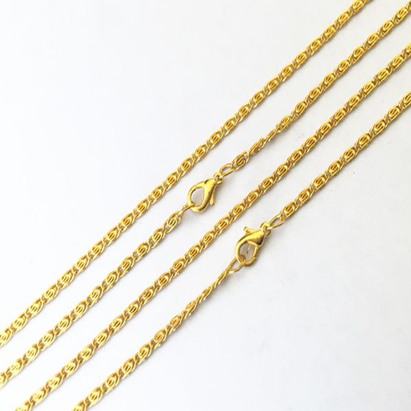2mm x42cm gold color water wave necklace chain with lobster clasp pendant accessories chain pocket watch 10pcs/lot, Silver
2mm x42cm gold color water wave necklace chain with lobster clasp pendant accessories chain pocket watch 10pcs/lot, Silver