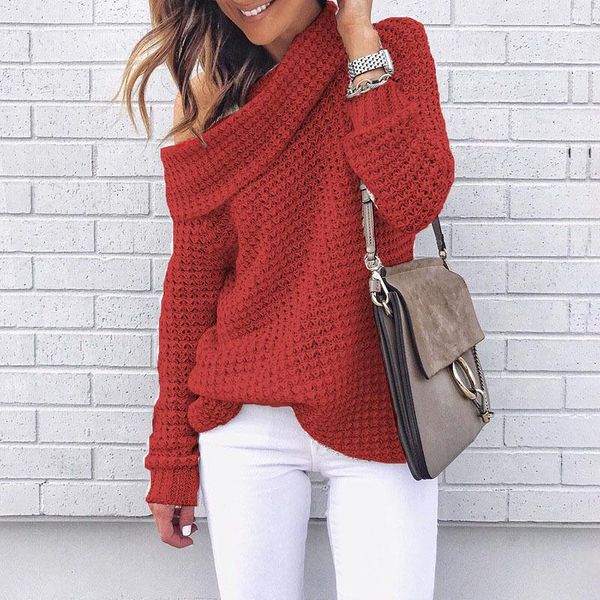 2020 women's sweaters' explosion models women's solid color personality turtleneck strapless two-knit sweater s-2xl, White;black
2020 women's sweaters' explosion models women's solid color personality turtleneck strapless two-knit sweater s-2xl, White;black