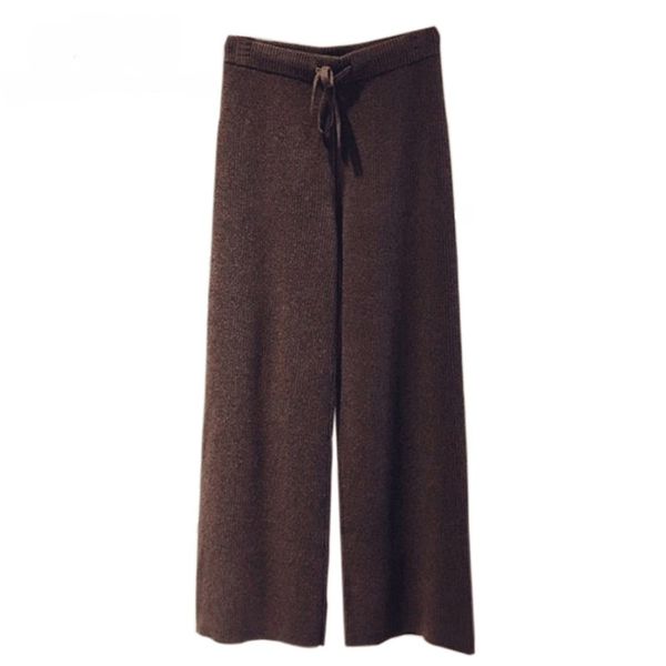 cashmere wool polyester blend knit women fashion wide leg pants drawstring high waist straight long trousers s-2xl, Black;white
cashmere wool polyester blend knit women fashion wide leg pants drawstring high waist straight long trousers s-2xl, Black;white