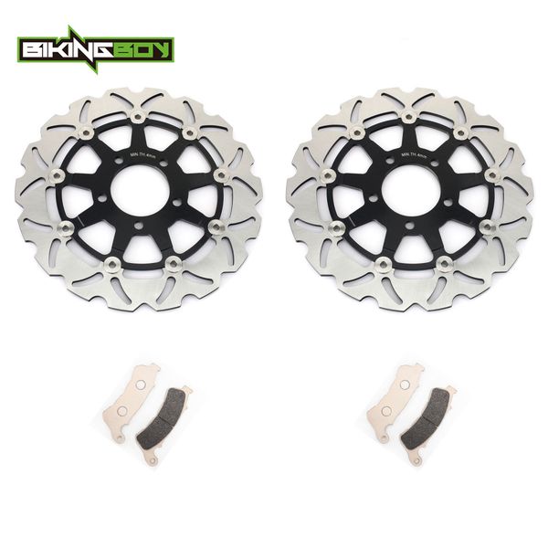bikingboy front brake discs rotors disks pads vlr 1800 t boulevard touring 08 09 10 vlr1800 k vlr 1800 r 2008-2013 rt intruder
bikingboy front brake discs rotors disks pads vlr 1800 t boulevard touring 08 09 10 vlr1800 k vlr 1800 r 2008-2013 rt intruder