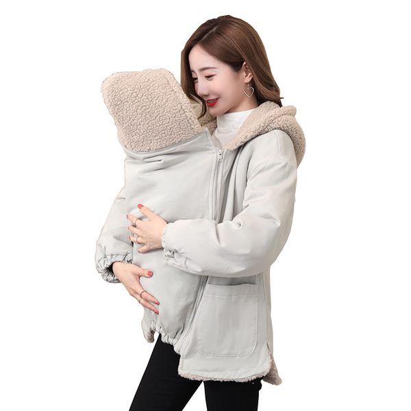 fashion models 2019 new style tide mom autumn and winter long sleeve maternity clothes loose fashion plus velvet baby taking, White
fashion models 2019 new style tide mom autumn and winter long sleeve maternity clothes loose fashion plus velvet baby taking, White