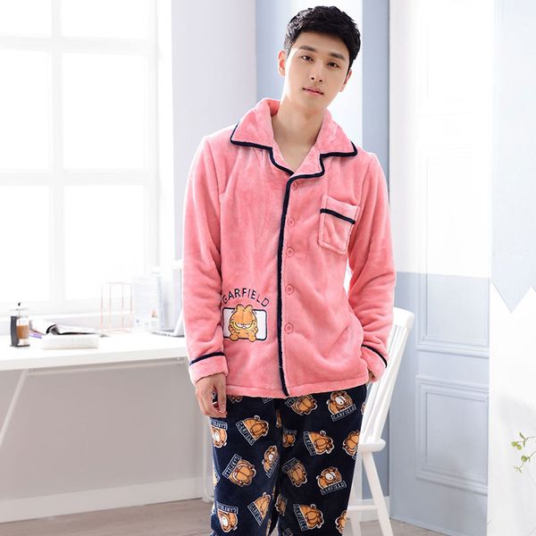 quality winter flannel warm long men's pajama sets thick men sleepwear set coral fleece cartoon sleepwear fashion home clothing, Black;brown
quality winter flannel warm long men's pajama sets thick men sleepwear set coral fleece cartoon sleepwear fashion home clothing, Black;brown