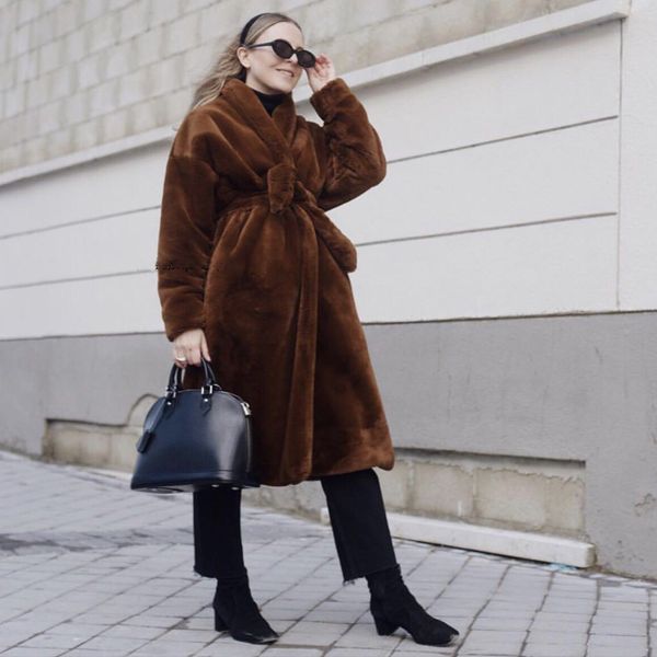 wome trench nordic niche design faux fur coat bathrobe belt woman coats winter 2019 designer jacket, Black
wome trench nordic niche design faux fur coat bathrobe belt woman coats winter 2019 designer jacket, Black