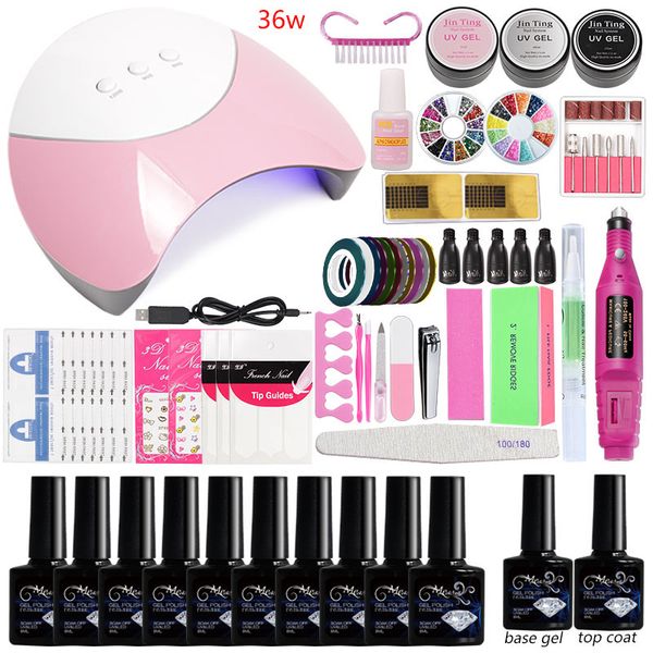 choose 10 color gel nail kit professional gel nail polish set manicure set 36w/48w /80w led lamp professional acrylic
choose 10 color gel nail kit professional gel nail polish set manicure set 36w/48w /80w led lamp professional acrylic