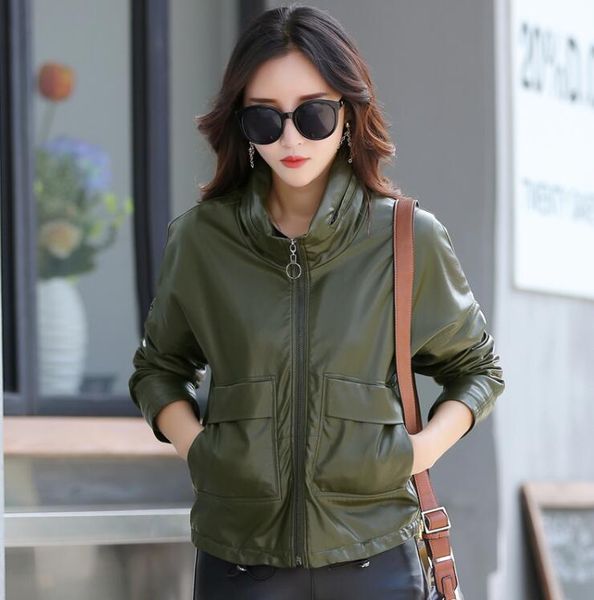 plus size 3xl women jacket 2019 new leather jacket women slim coat female outerwear leather coats lady jackets black army green
plus size 3xl women jacket 2019 new leather jacket women slim coat female outerwear leather coats lady jackets black army green