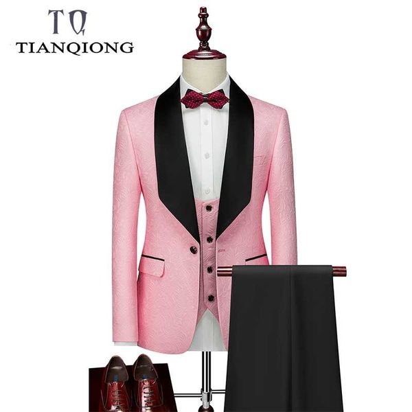 2020 tian qiong brand men tuxedo suit red m-5xl shawl collar 3 pieces dress suit slim fit groom wedding suits for men formal, White;black
2020 tian qiong brand men tuxedo suit red m-5xl shawl collar 3 pieces dress suit slim fit groom wedding suits for men formal, White;black