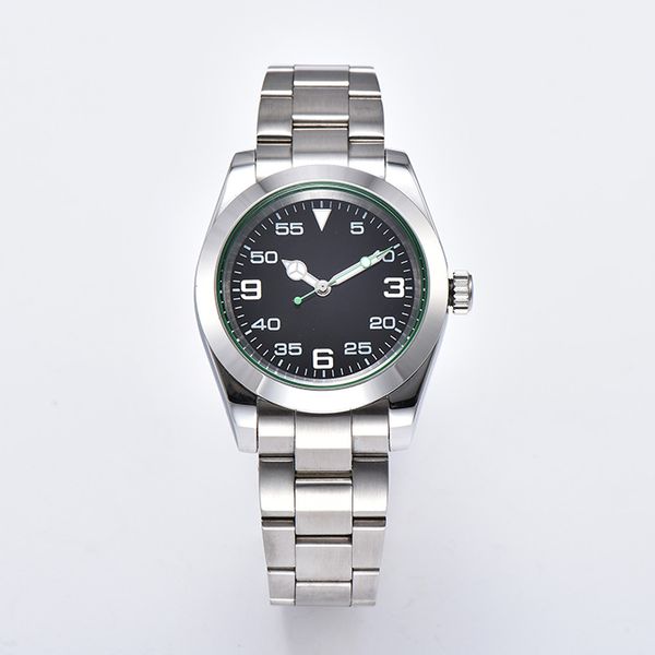 40mm men's automatic movement 316l stainless steel bracelet black dial luminous hand watch, Slivery;brown
40mm men's automatic movement 316l stainless steel bracelet black dial luminous hand watch, Slivery;brown