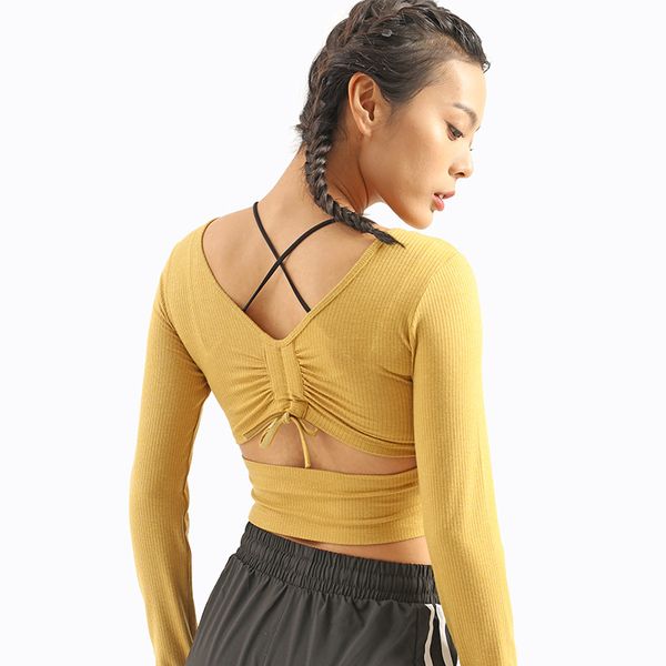 gxqil long sleeve sports woman 2020 bandage yoga unique gym shirt dry fit women fitness shirt yellow woman jogging, White;red
gxqil long sleeve sports woman 2020 bandage yoga unique gym shirt dry fit women fitness shirt yellow woman jogging, White;red