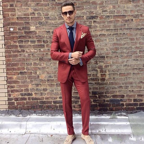 rust red custom made groom wear mens suit two pieces wedding tuxedos slim fit groom formal suits two pieces (jacket+pants, Black;gray
rust red custom made groom wear mens suit two pieces wedding tuxedos slim fit groom formal suits two pieces (jacket+pants, Black;gray