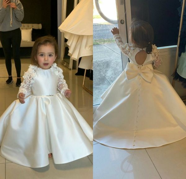 cute flower girl dresses for wedding satin appliqued ball gown little kids birthday party dress gift custom made girls pageant gowns, White;blue
cute flower girl dresses for wedding satin appliqued ball gown little kids birthday party dress gift custom made girls pageant gowns, White;blue