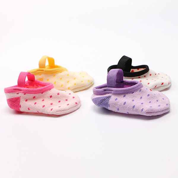 new baby girl anti-slip cotton trim socks infant toddler newborn elastic band dots slipper shoes boots, Pink;yellow
new baby girl anti-slip cotton trim socks infant toddler newborn elastic band dots slipper shoes boots, Pink;yellow