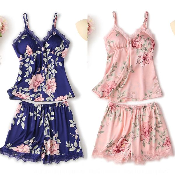 pajamas female summer belt chest pad ice simulation silk sling shorts two-piece suit home wear home clothes lace sling lace, Blue;red
pajamas female summer belt chest pad ice simulation silk sling shorts two-piece suit home wear home clothes lace sling lace, Blue;red