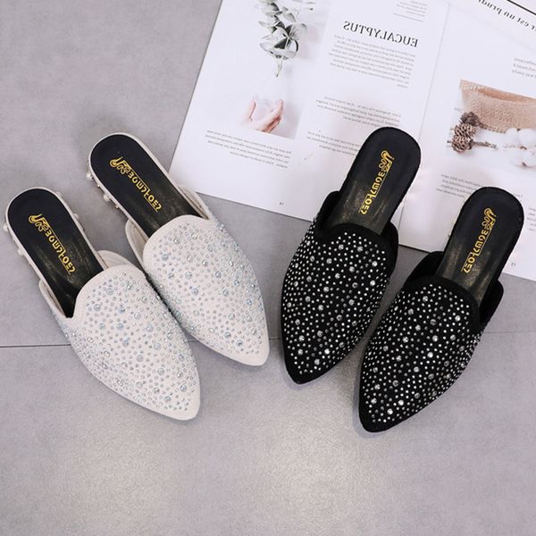 women flat slippers slip on mules women casual revet british shoes platform sandals chaussure big size shoes slippers, Black
women flat slippers slip on mules women casual revet british shoes platform sandals chaussure big size shoes slippers, Black