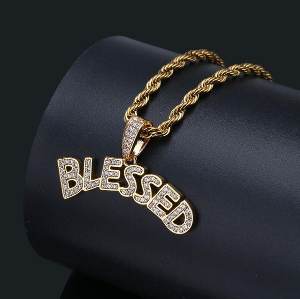 hip hop blessed letter pendant gold plated micro inlaid with zircon men and women hip hop necklace, Silver
hip hop blessed letter pendant gold plated micro inlaid with zircon men and women hip hop necklace, Silver