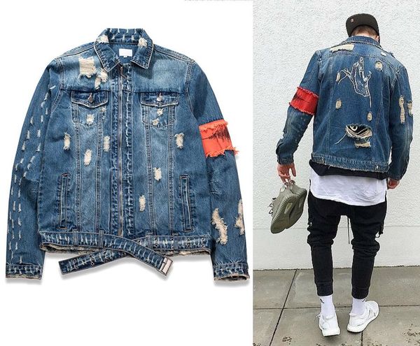 2018ss west beggar ripped zipper jacket coats hip hop back embroidered men jackets red armband locomotive cowboy jacket, Black;brown
2018ss west beggar ripped zipper jacket coats hip hop back embroidered men jackets red armband locomotive cowboy jacket, Black;brown