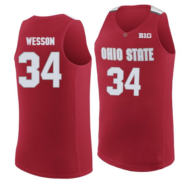 kaleb wesson men's ohio state buckeyes red john havlicek white kam williams stitched college basketball jersey, Black
kaleb wesson men's ohio state buckeyes red john havlicek white kam williams stitched college basketball jersey, Black