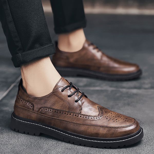 2020 casual men formal leather shoes men dress office luxury shoes business casual formal wedding footwear, Black
2020 casual men formal leather shoes men dress office luxury shoes business casual formal wedding footwear, Black