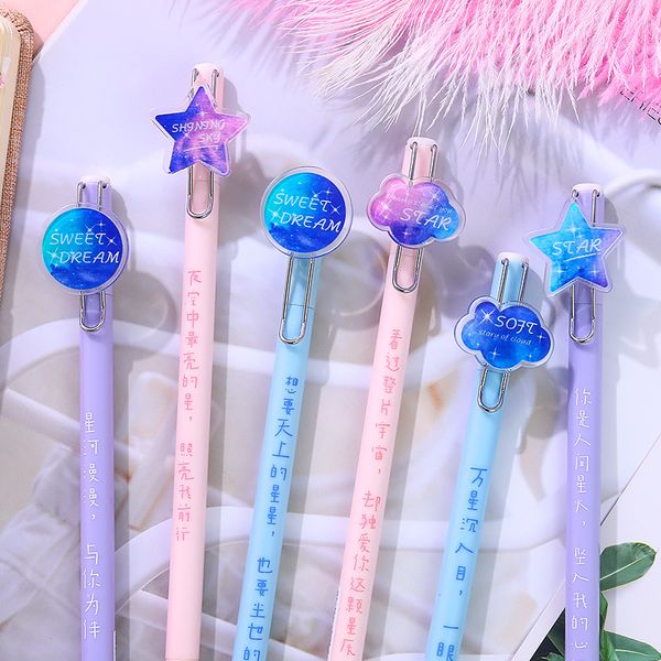 0.5mm cute star hanging parts gel ink pen girl's heart wtring office school supplies stationery
0.5mm cute star hanging parts gel ink pen girl's heart wtring office school supplies stationery