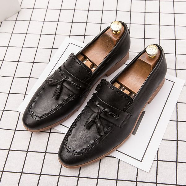 2019 men's spring and autumn fashion men's casual shoes classic leather flat shoes official oxford dress luxury, Black
2019 men's spring and autumn fashion men's casual shoes classic leather flat shoes official oxford dress luxury, Black