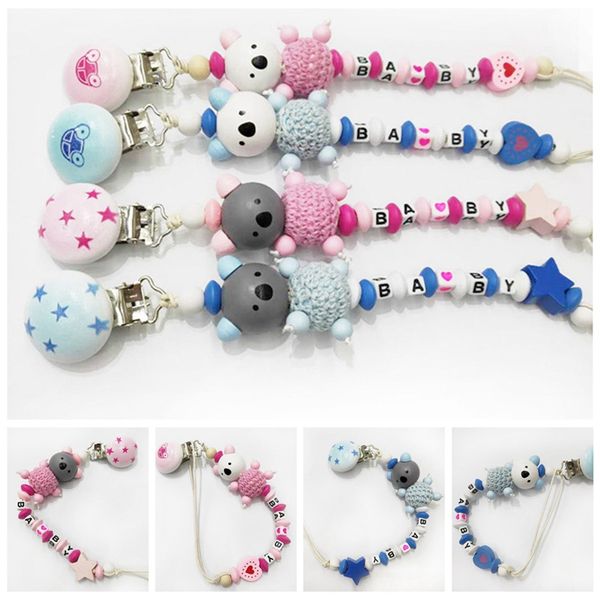 1pcs baby pacifier clips wooden pacifier chain holders baby shower gifts dummy clips kids toys supplies
1pcs baby pacifier clips wooden pacifier chain holders baby shower gifts dummy clips kids toys supplies