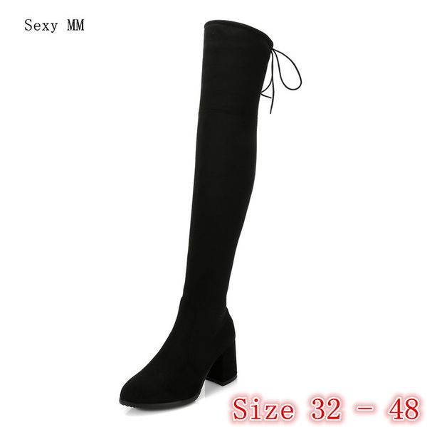 spring autumn women over the knee boots high heel woman thigh high boots small plus size 32 33 -40 41 42 43 44 45 46 47 48, Black
spring autumn women over the knee boots high heel woman thigh high boots small plus size 32 33 -40 41 42 43 44 45 46 47 48, Black