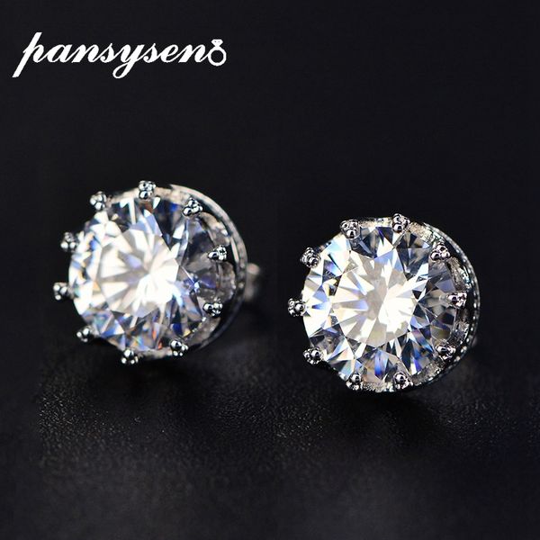 pansysen 8mm round created moissanite women stud earrings 925 sterling silver earrings fine jewelry wedding gifts, Golden;silver
pansysen 8mm round created moissanite women stud earrings 925 sterling silver earrings fine jewelry wedding gifts, Golden;silver