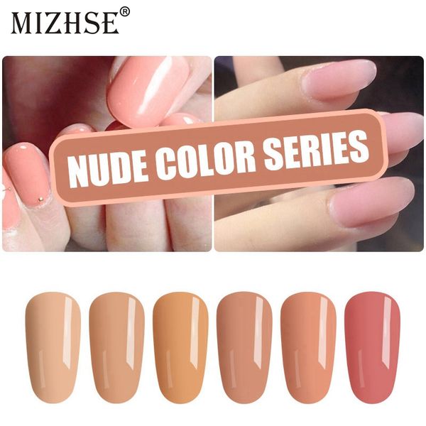 Mizhse 7ml Gel Nail Polish Pure Colors Nail Uv Led Gel Varnishes Soak Off Art Manicure Design Polishes Set Lacquer