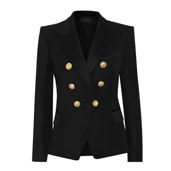 yushu 2019 womens business suits blazer fashion long sleeve coat lion buttons double breasted jacket suits female, White;black
yushu 2019 womens business suits blazer fashion long sleeve coat lion buttons double breasted jacket suits female, White;black