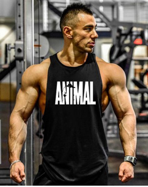 muscle fitness bodybuilding training vest cotton sweat-absorbing male body tight vest, White;black
muscle fitness bodybuilding training vest cotton sweat-absorbing male body tight vest, White;black