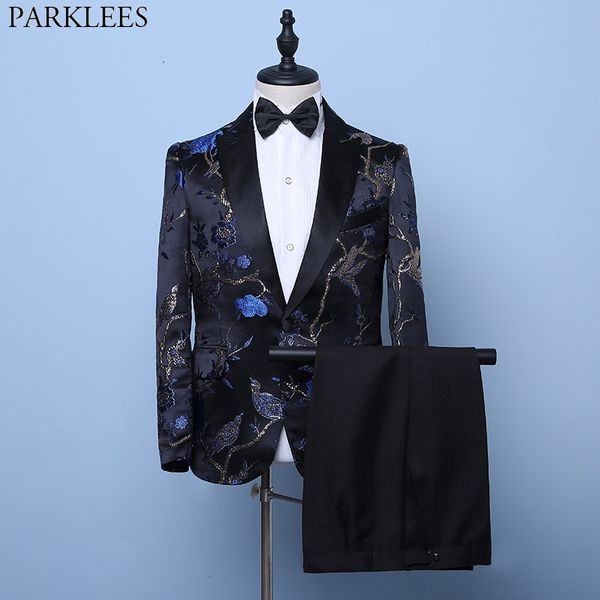 gold floral bird embroidery stylish dress suit men 2020 brand new one button notched lapel tuxedo suits for party dinner wedding, White;black
gold floral bird embroidery stylish dress suit men 2020 brand new one button notched lapel tuxedo suits for party dinner wedding, White;black