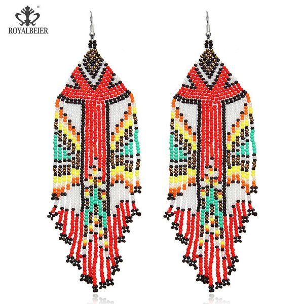 royalbeier women handmade multicolor bohemian beaded long tassel earrings for beads statement dangle earrings ethnic jewelry, Silver
royalbeier women handmade multicolor bohemian beaded long tassel earrings for beads statement dangle earrings ethnic jewelry, Silver