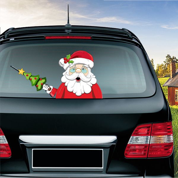 2019 new christmas decoration santa claus 3d pvc waving car stickers styling window wiper decals rear windshield decor
2019 new christmas decoration santa claus 3d pvc waving car stickers styling window wiper decals rear windshield decor