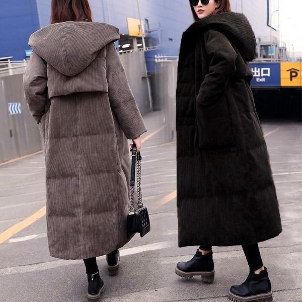 new fashion plus size hooded women down jacket 2020 winter parkas high-quality long loose women down cotton coats m15, Black
new fashion plus size hooded women down jacket 2020 winter parkas high-quality long loose women down cotton coats m15, Black