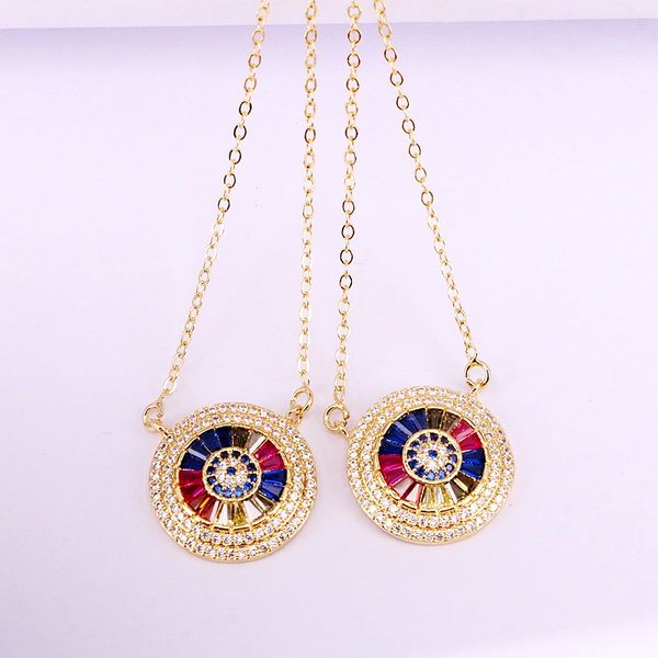 6pcs, gold filled cz micro pave colorful zirconia crystal pendant fashion necklaces, Silver
6pcs, gold filled cz micro pave colorful zirconia crystal pendant fashion necklaces, Silver