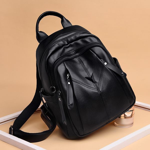 female backpacks women packback solid leather fashion ladies travel back bag girls school backbag sac a dos femme mochila
female backpacks women packback solid leather fashion ladies travel back bag girls school backbag sac a dos femme mochila