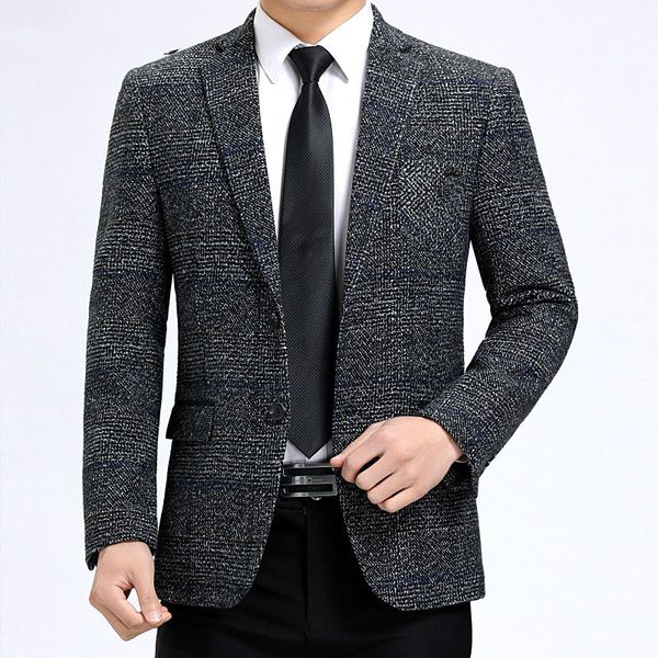 2019 new arrival smart plaid casual blazer men,men's casual suits,men's jackets plus-size m-3xl 507, White;black
2019 new arrival smart plaid casual blazer men,men's casual suits,men's jackets plus-size m-3xl 507, White;black