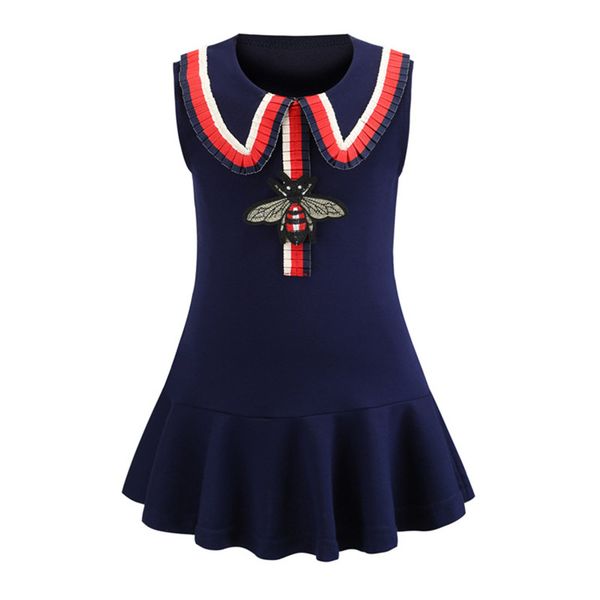 kids girl- lace lapel collar embroidery bee sleeveless dress kids elegant summer baby girl designer clothes, Red;yellow
kids girl- lace lapel collar embroidery bee sleeveless dress kids elegant summer baby girl designer clothes, Red;yellow