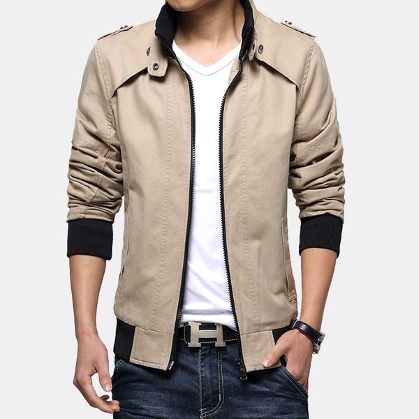 men's wool & blends 2021 autumn winter young style convention pure cotton korean-style casual slim fit stand collar jacket, Black
men's wool & blends 2021 autumn winter young style convention pure cotton korean-style casual slim fit stand collar jacket, Black