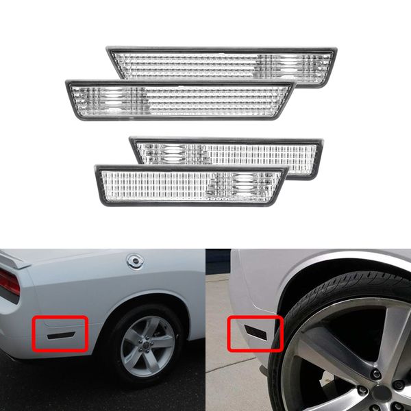 clear smoke led front rear side marker light shell for dodge challenger 2008-2014 replace oem
clear smoke led front rear side marker light shell for dodge challenger 2008-2014 replace oem