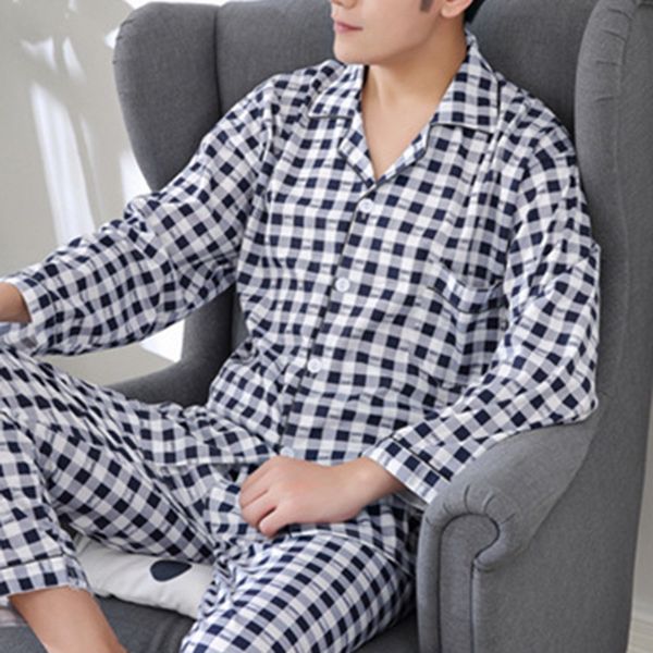 мужчины пижама set хлопок весна длинный рукав печать pajama костюмов осень ночное отложных пижамы мужской двухкусочный 3xl, Black;brown 
мужчины пижама set хлопок весна длинный рукав печать pajama костюмов осень ночное отложных пижамы мужской двухкусочный 3xl, Black;brown