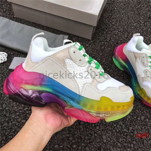 paris colorful crystal bottom triple-s leisure casual shoes luxury dad shoes rainbow triple s sneakers for men women chaussures pour femmes
paris colorful crystal bottom triple-s leisure casual shoes luxury dad shoes rainbow triple s sneakers for men women chaussures pour femmes
