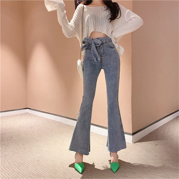 real skorean version of the high waist slim stretch micro-la jeans fashion new slim washed jeans, Blue
real skorean version of the high waist slim stretch micro-la jeans fashion new slim washed jeans, Blue