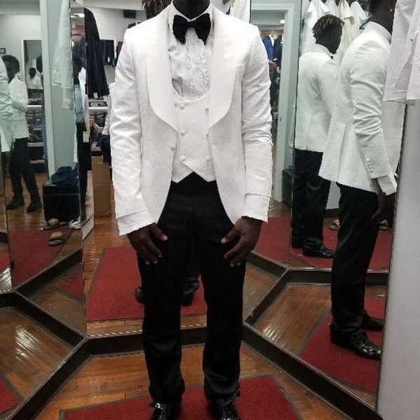 custom made men suits white pattern and black groom tuxedos shawl satin lapel groomsmen wedding/prom man ( jacket+pants+vest+tie ) l402, Black;gray
custom made men suits white pattern and black groom tuxedos shawl satin lapel groomsmen wedding/prom man ( jacket+pants+vest+tie ) l402, Black;gray