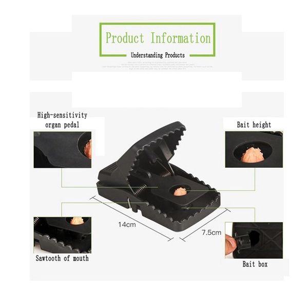 1/3/5pcs powerful reusable rodent killer mouse trap mole repeller mice rat trap control mousetrap bait pest catching 
1/3/5pcs powerful reusable rodent killer mouse trap mole repeller mice rat trap control mousetrap bait pest catching